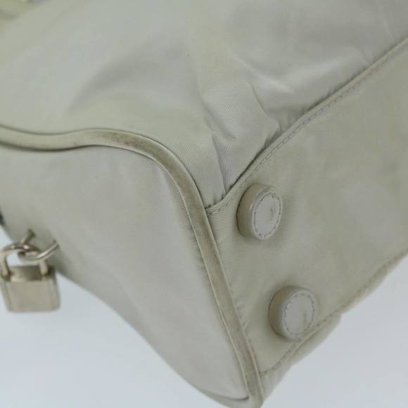 PRADA Hand Bag Nylon Gray Auth 68818 - Picture 15 of 16